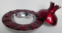 Emanuel Pomegranate Honey Dish, Red