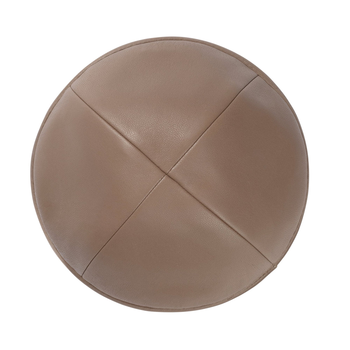 IKIPPAH LIGHT BROWN LEATHER YARMULKE