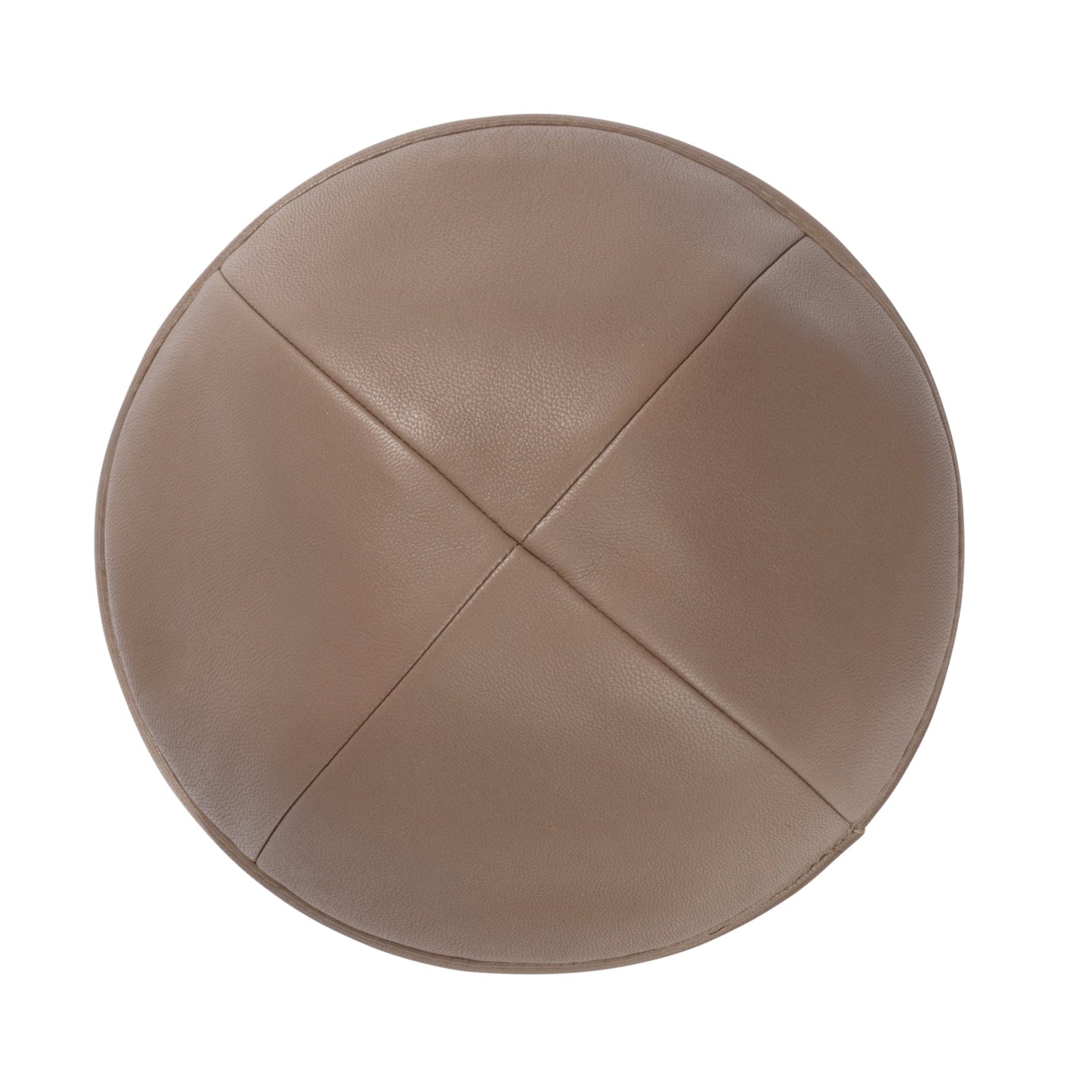 IKIPPAH LIGHT BROWN LEATHER YARMULKE