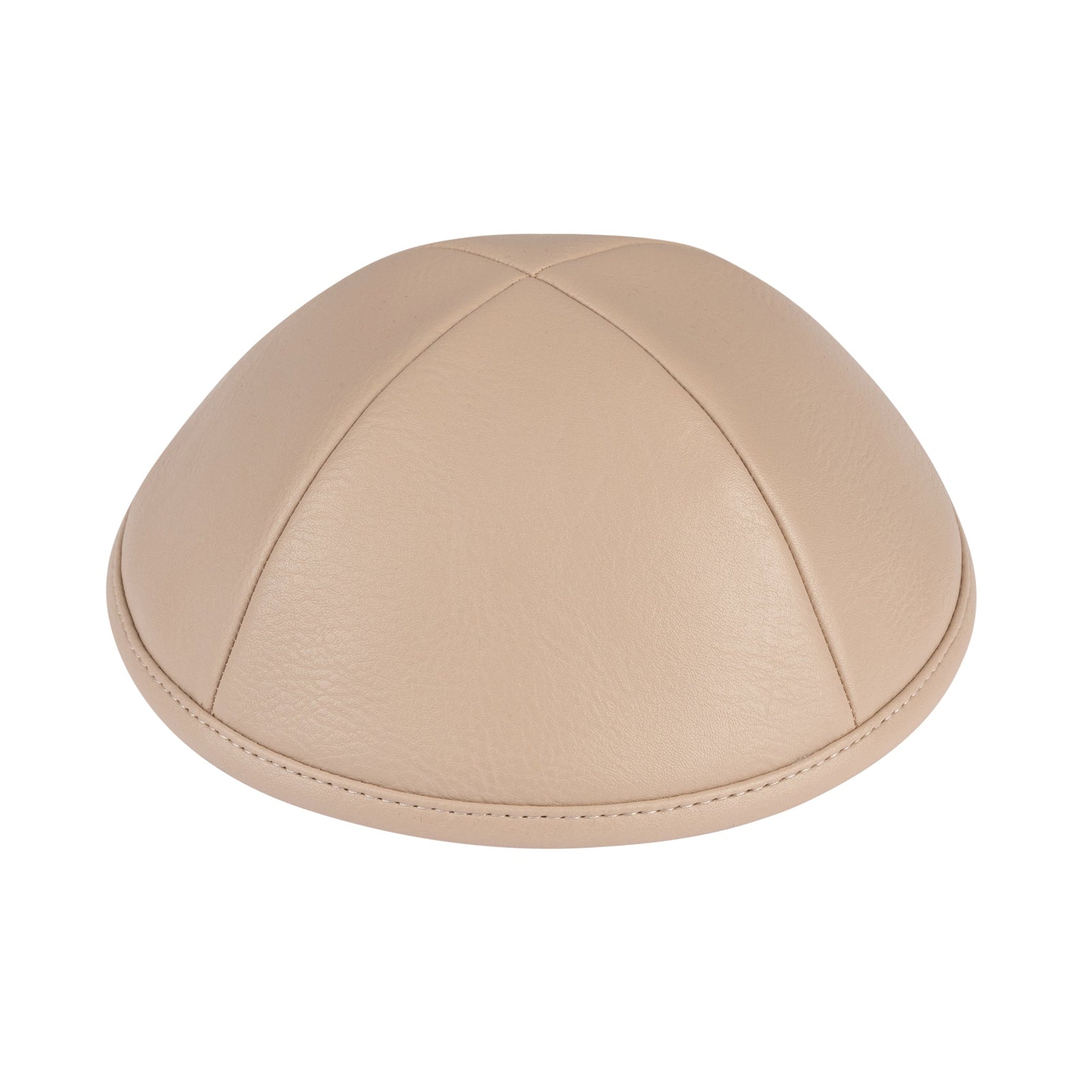 IKIPPAH TAUPE LEATHER YARMULKE