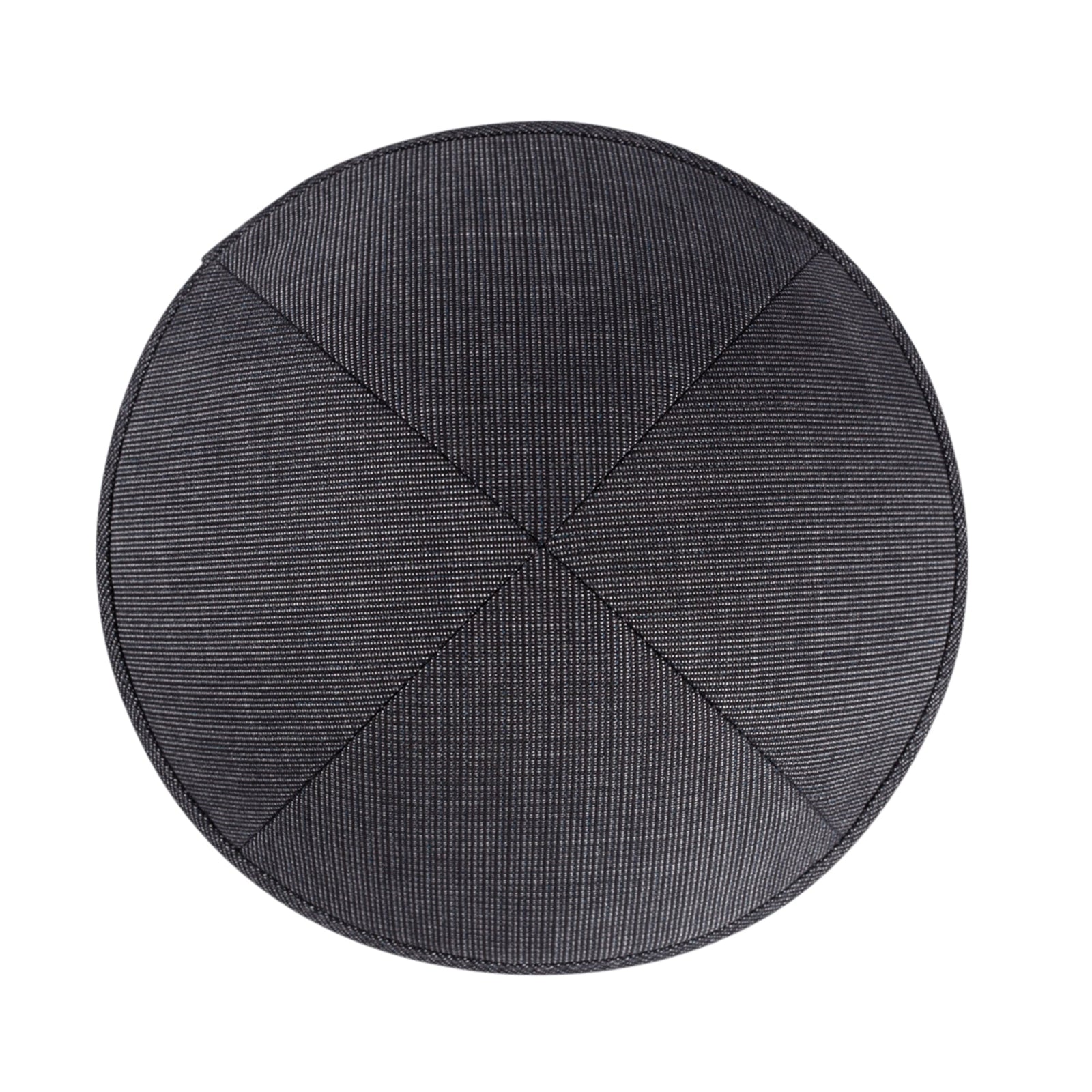 IKIPPAH BLACK & GRAY INTERLACED SUITING YARMULKE
