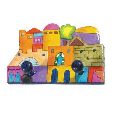 Jerusalem Painted Wooden Key Hanger