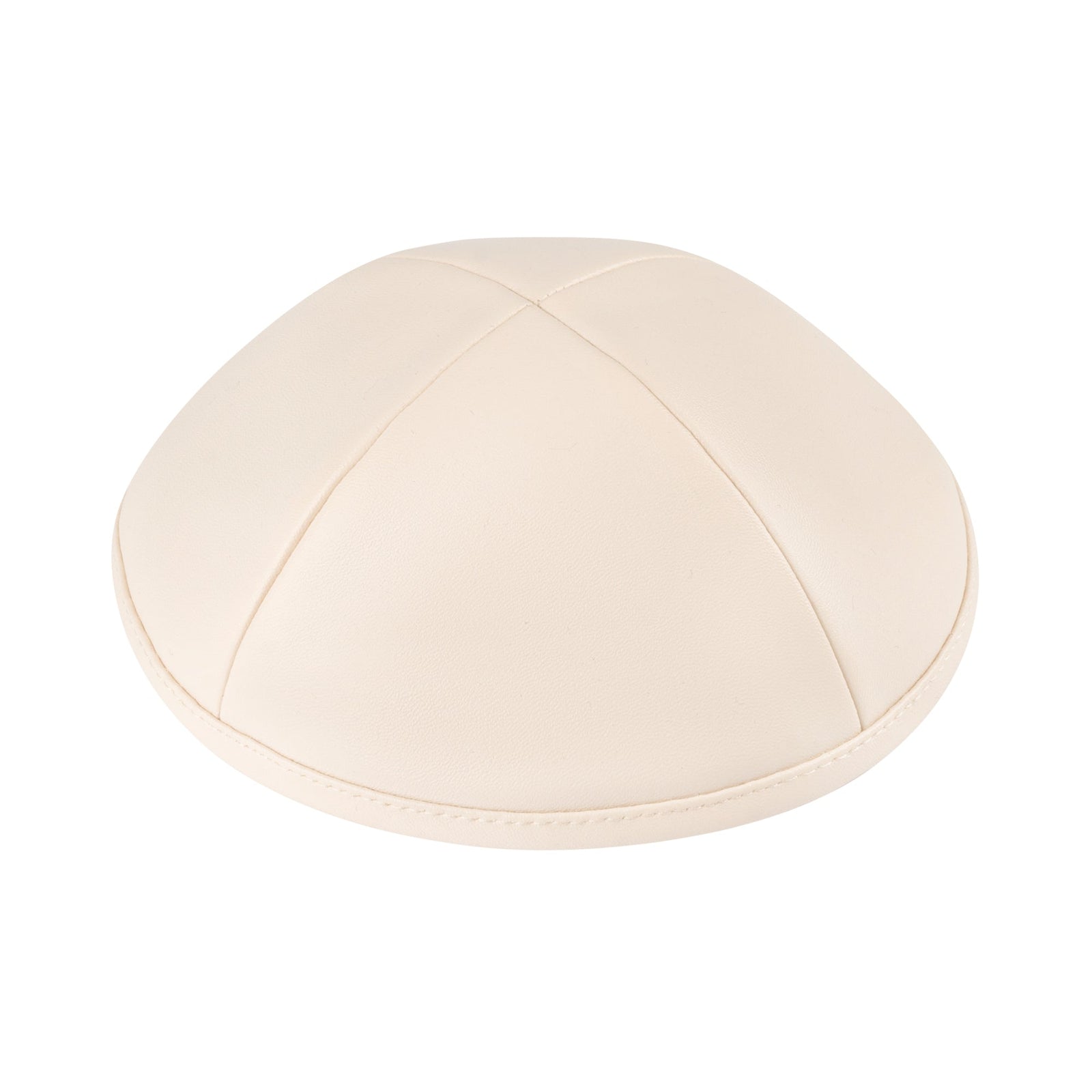 IKIPPAH IVORY LEATHER YARMULKE