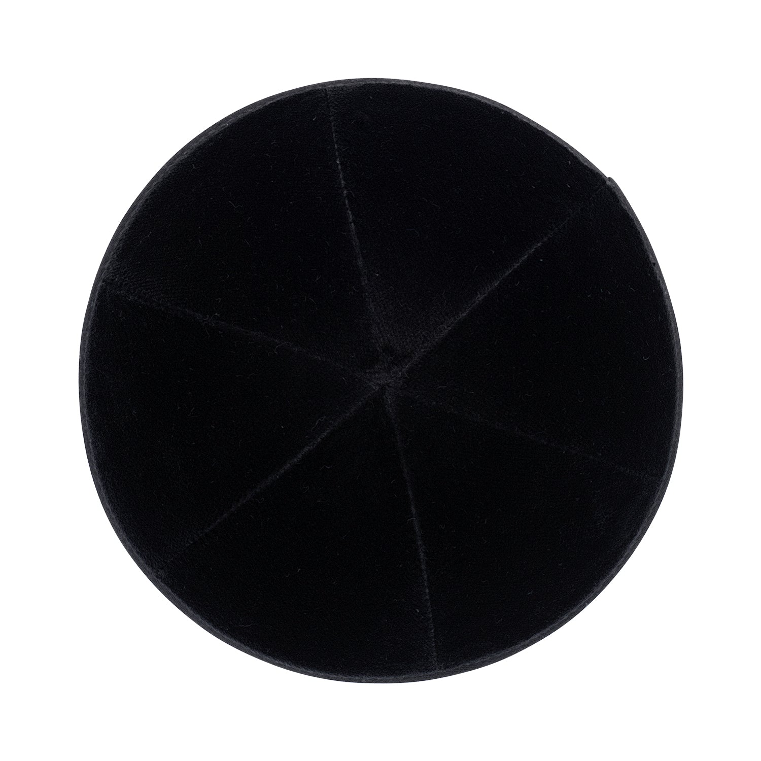 IKIPPAH BLACK VELVET - 6 PANEL YARMULKE