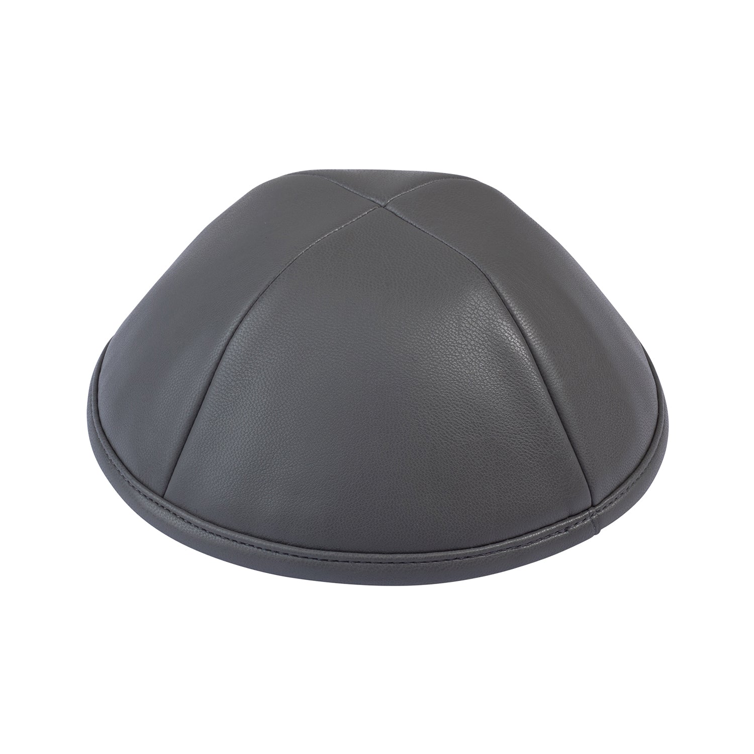 IKIPPAH DARK GRAY LEATHER YARMULKE
