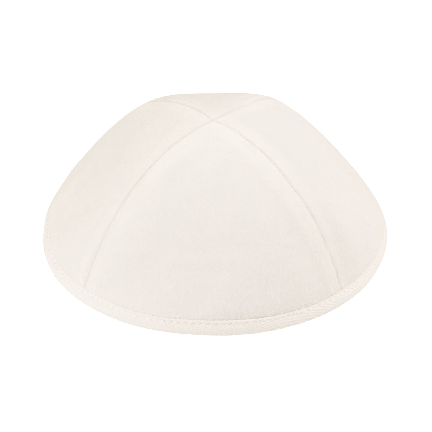 IKIPPAH WHITE VELVET YARMULKE