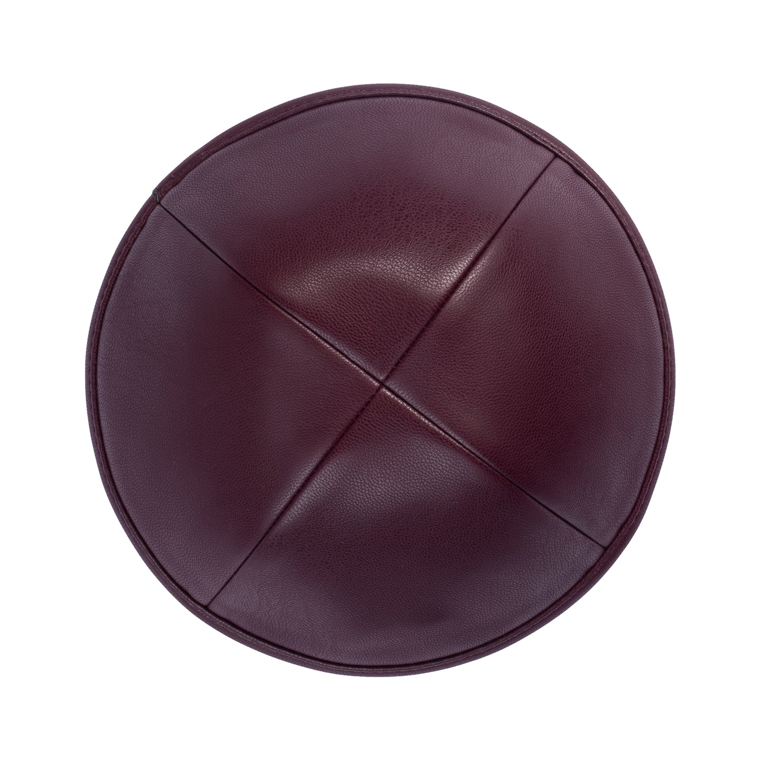 IKIPPAH BURGUNDY LEATHER YARMULKE