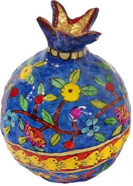 LARGE Paper Mache Pomegranate (EM-PM-15)