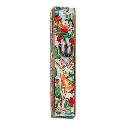 Large Wooden Mezuzah (EM-MZL Square)