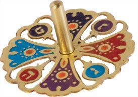 Laser cut Dreidel Pomegranate MULTI COLOR (EM-DRC-1ML)
