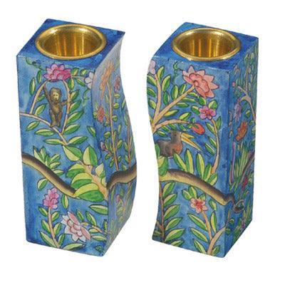 Leaves Branches and Flowers Fitted Candlesticks