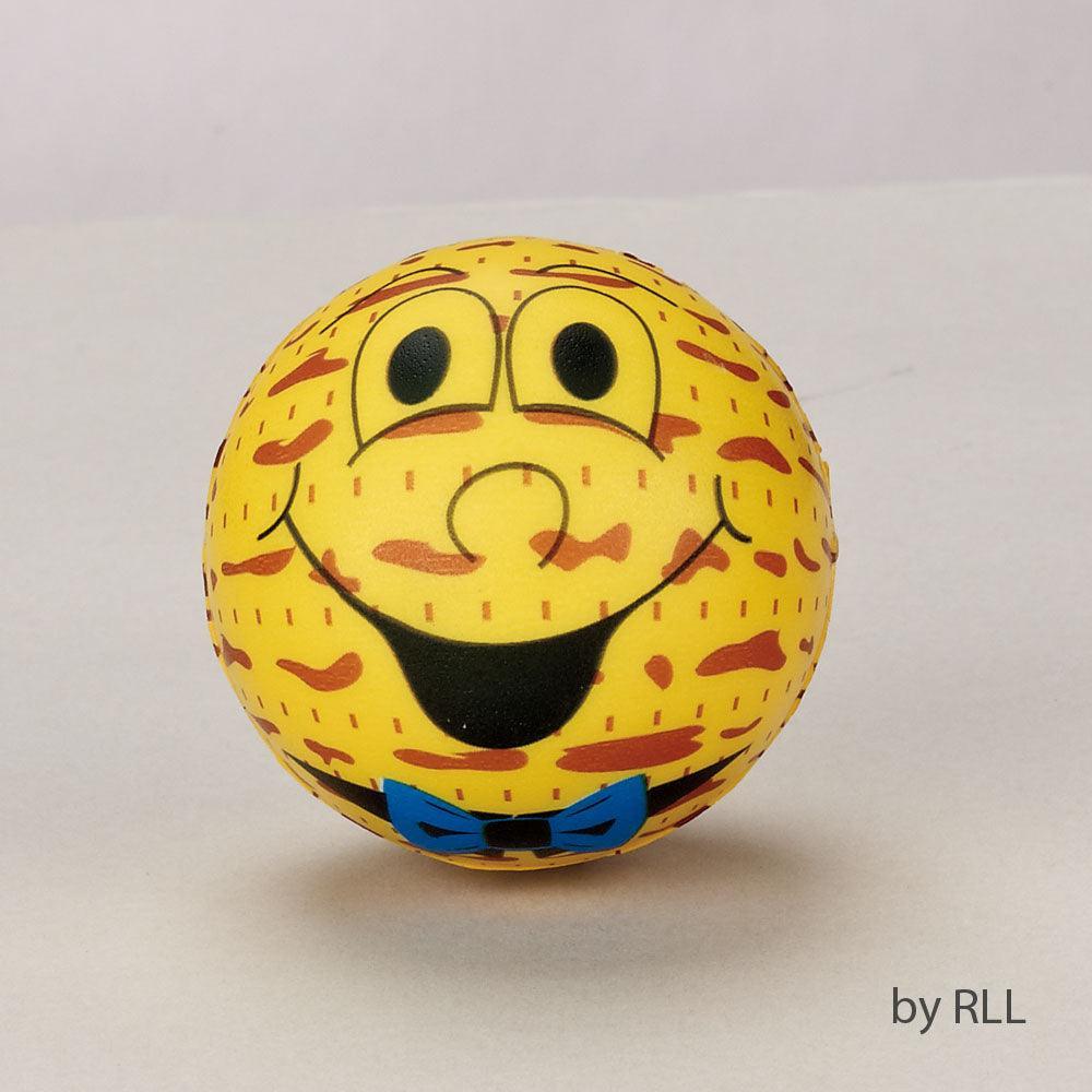 MATZAH STRESS BALL, POLY, 2.5", 12/DISPLAY