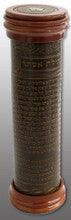 Antique Leather & Wood Megillah Holder 20"