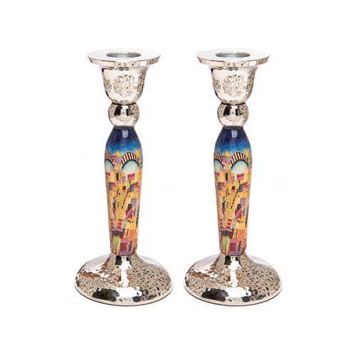 Metal Candlesticks w/ Design 6.5" (EM-CSV)