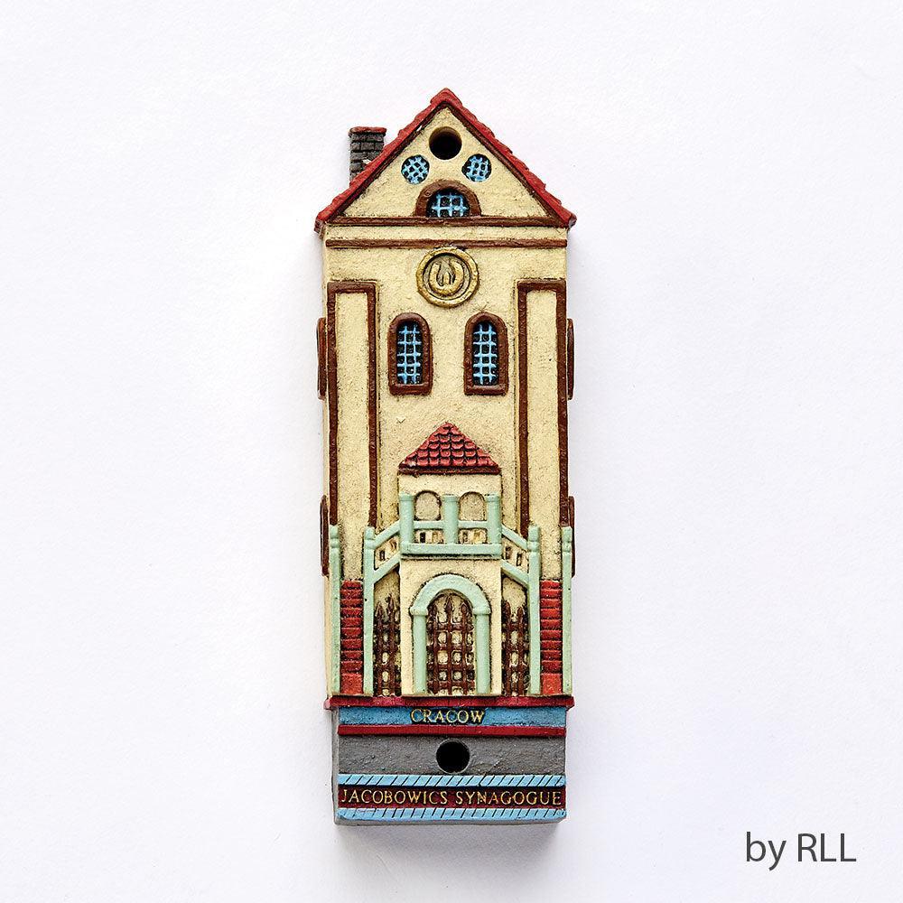 MEZUZAH, JACOBOWICS SYNAGOUE CRACOW, RESIN, 4 1/2"