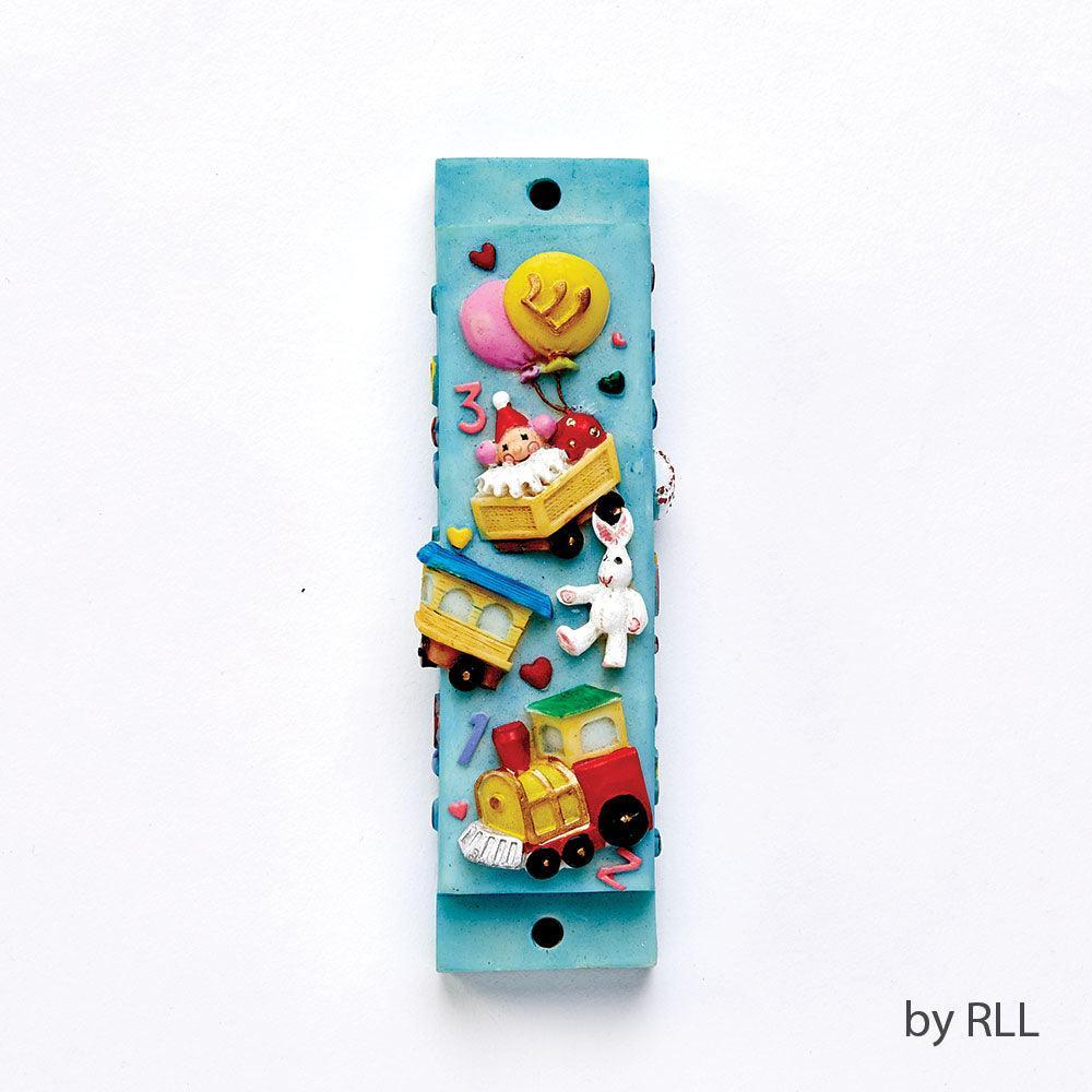 MEZUZAH, TOYS & BALLOONS, RESIN, 4 1/4"