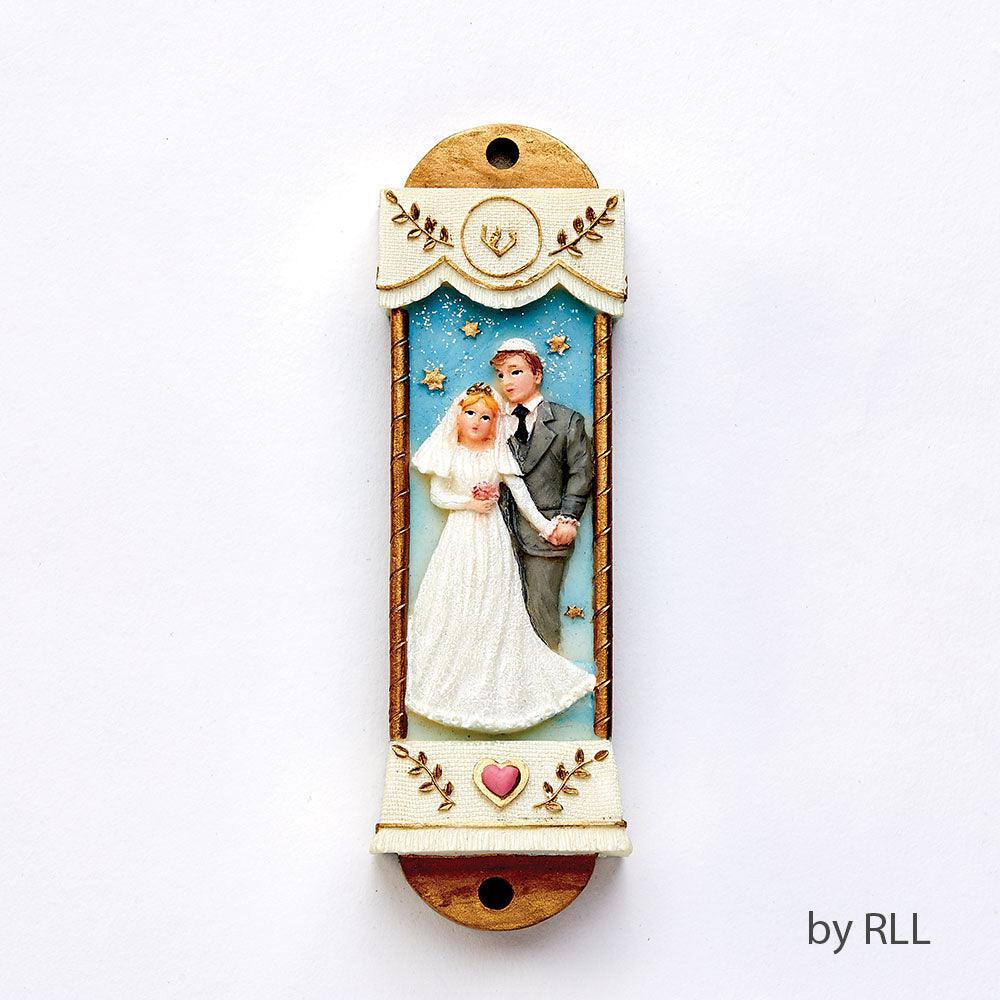 MEZUZAH, WEDDING, RESIN, 4 1/4"