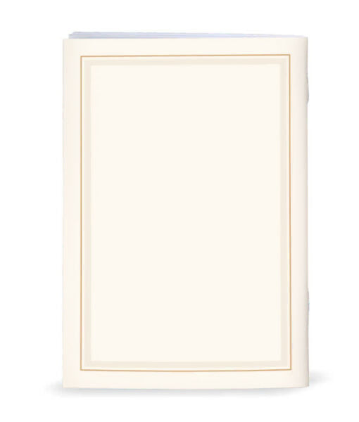 Custom Mincha Maariv with Border – Pocket Size 3X4 (Ashkenaz) (Cream)