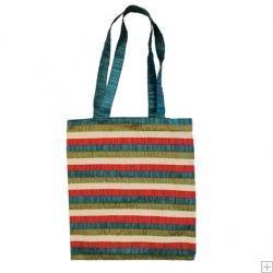 Multicolor Striped Applique Patches Bag (EM-PBL1M)