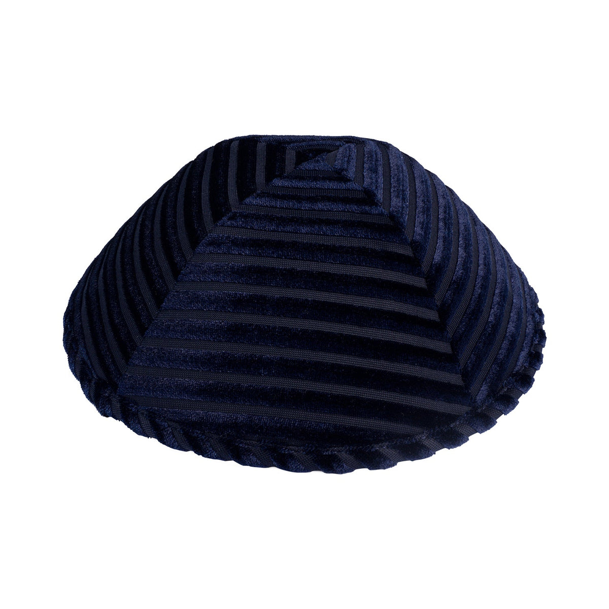 IKIPPAH STRIPED VELVET YARMULKE