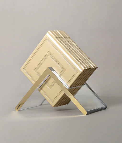 Noam style Lucite Zemiros Stand (Ashkenaz/Sfarad) (Cream)