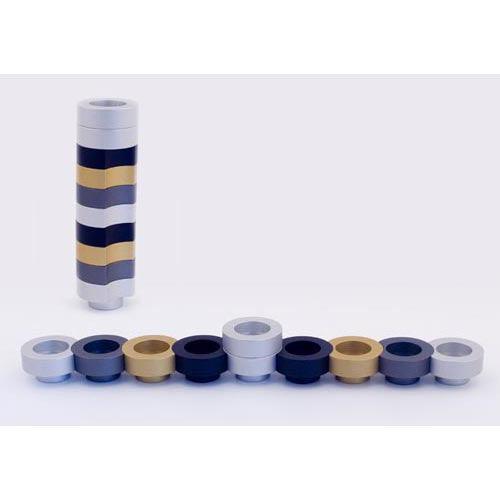 DOUGHNUT DESIGN - MENORAH - black - mn-001, gold, grey, silver