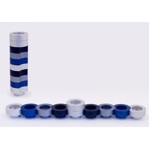 DOUGHNUT DESIGN - MENORAH - Black, Blue - mn002, Grey, Silver