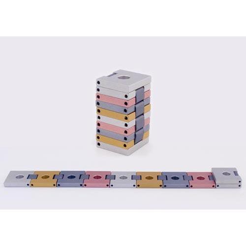 THE BELT - MENORAH - gold, grey, pink - mn-009, silver