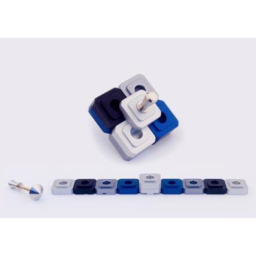 THE DREIDEL - MENORAH - Black, Blue - mn012, Grey, Silver