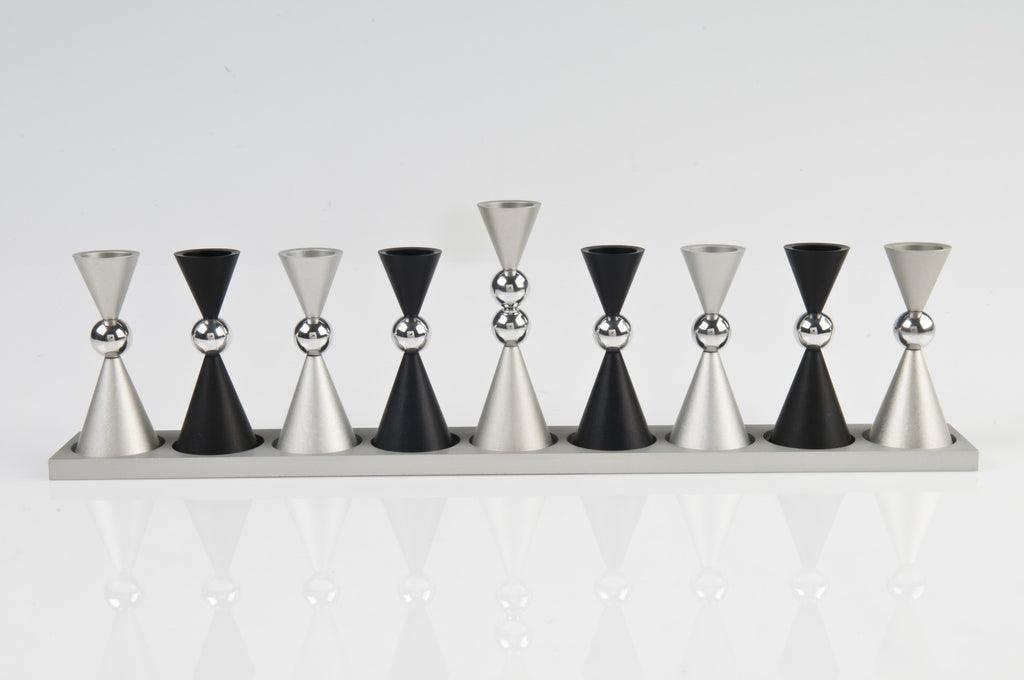 The Mini Ball Menorah - black-silver 037