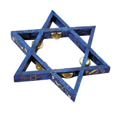 Painted Star of David Tambourine EM-SDP1