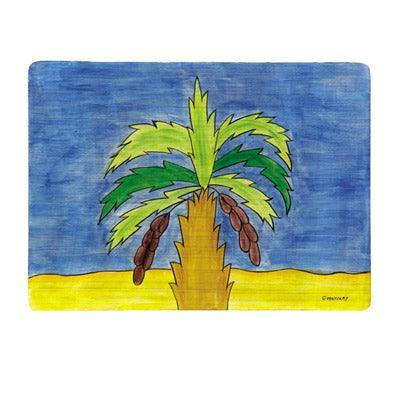 Palm Tree Wooden Hand-Painted Placemat