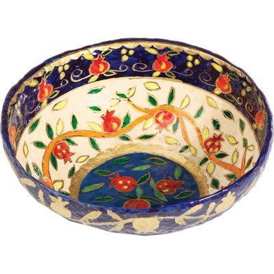 Paper Mache Bowl Pom White ROUND LARGE (EM-PM-3B)