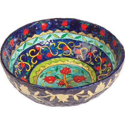Paper Mache Bowl Pomegranate Colored ROUND LARGE (EM-PM-3A)