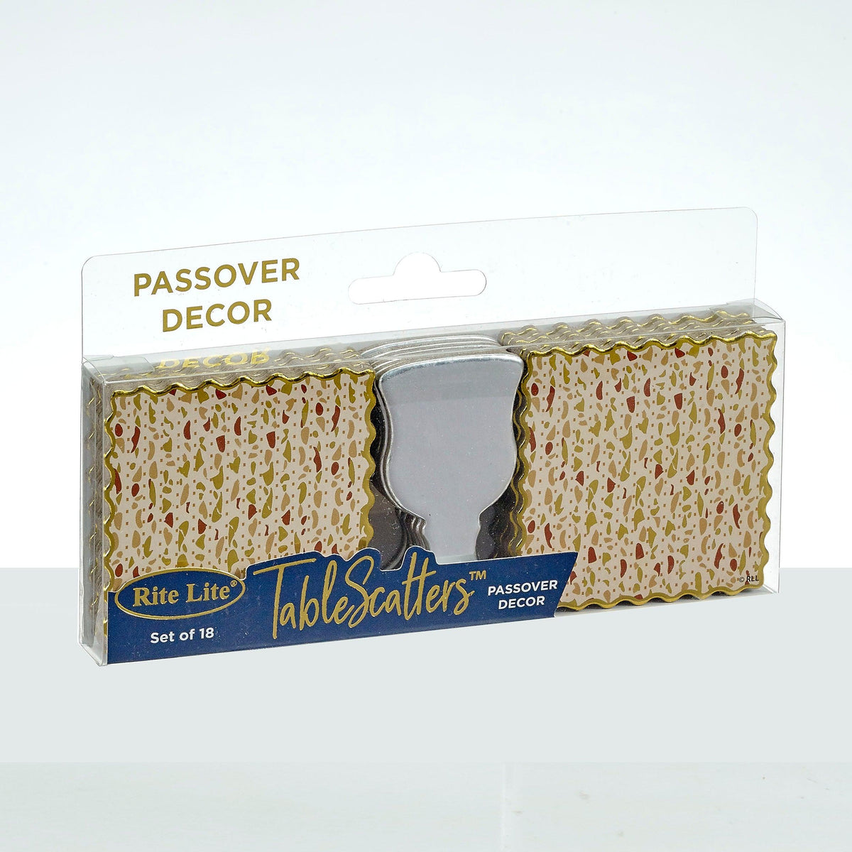 PASS TABLESCATTERSÃ¢â€žÂ¢,CHPBOARD MATZAH&CUPS,GOLD&SILV,2.25",18/GFTBX