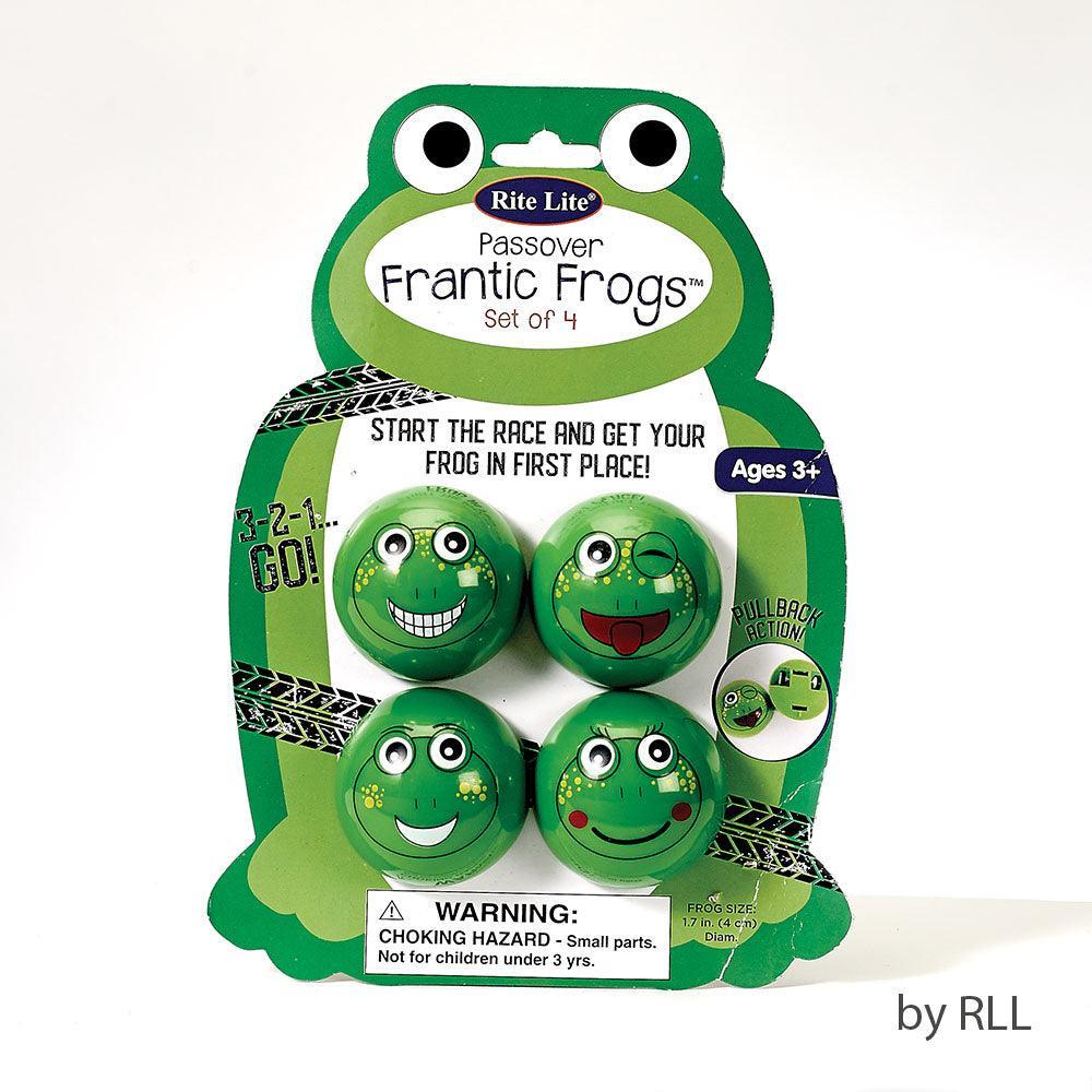 PASSOVER Ã¢â‚¬Å“FRANTIC FROGSÃ¢â‚¬Å“, PLASTIC, 2", SET OF 4, CARDED