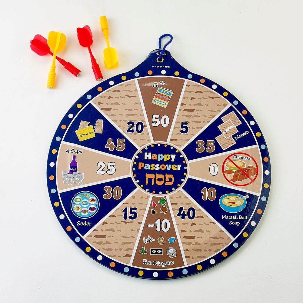 PASSOVER DART GAME, POLY WITH 4 MAGNETIC DARTS, 9.75", COLORBOX