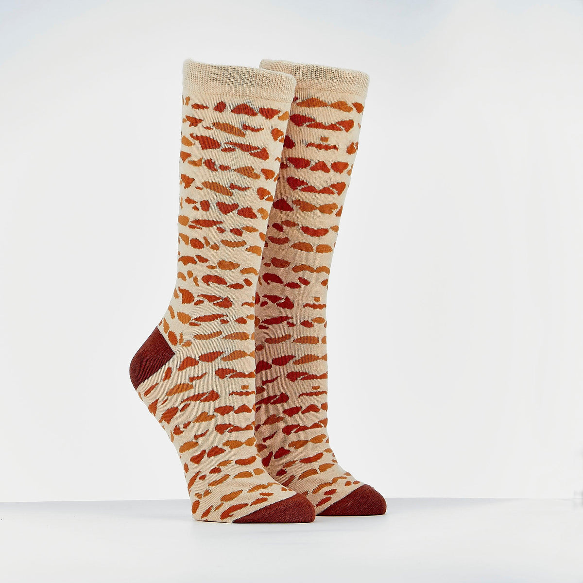 PASSOVER SOCKS,"MATZAH PATTERN",COTTON BLEND,ADULT CREW, CARD