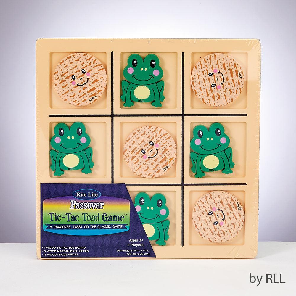 PASSOVERGAME, "TIC TAC TOAD",  WOOD (MDF), 8" x 8", LABEL
