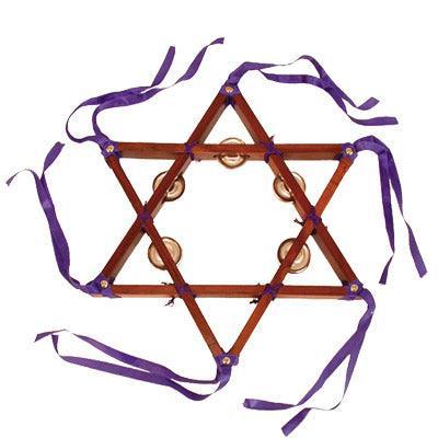 Plain Star of David Tambourine (EM-SDT1)
