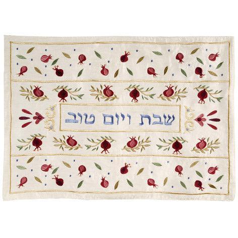 Pomegranate Bright Machine Embroidered Challa Cover