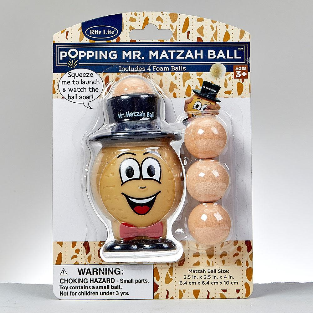 POPPING MR. MATZAH BALLÃ¢â€žÂ¢, VINYL, INCLUDES 4 BALLS, 4", CARDED