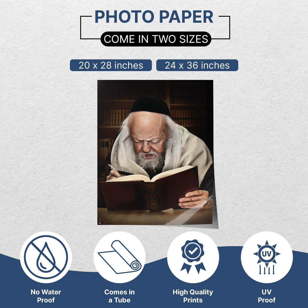 Rabbi Eliashiv zt"l Sukkah Poster | Jewish art | Gift | Israel | Religious Prints | Jewish educational poster | Sukkah decoration - Ben-Ari Art Gallery