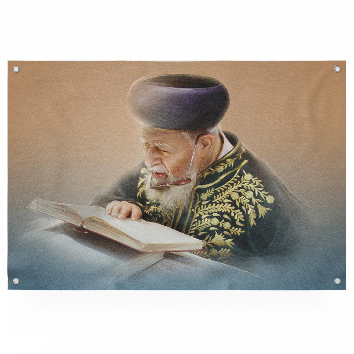 Sukkah Poster of Rabbi Ovadia Yosef zt"l | Jewish art | Gift | Israel | Religious Prints | Jewish educational poster | Sukkah decoration - Ben-Ari Art Gallery