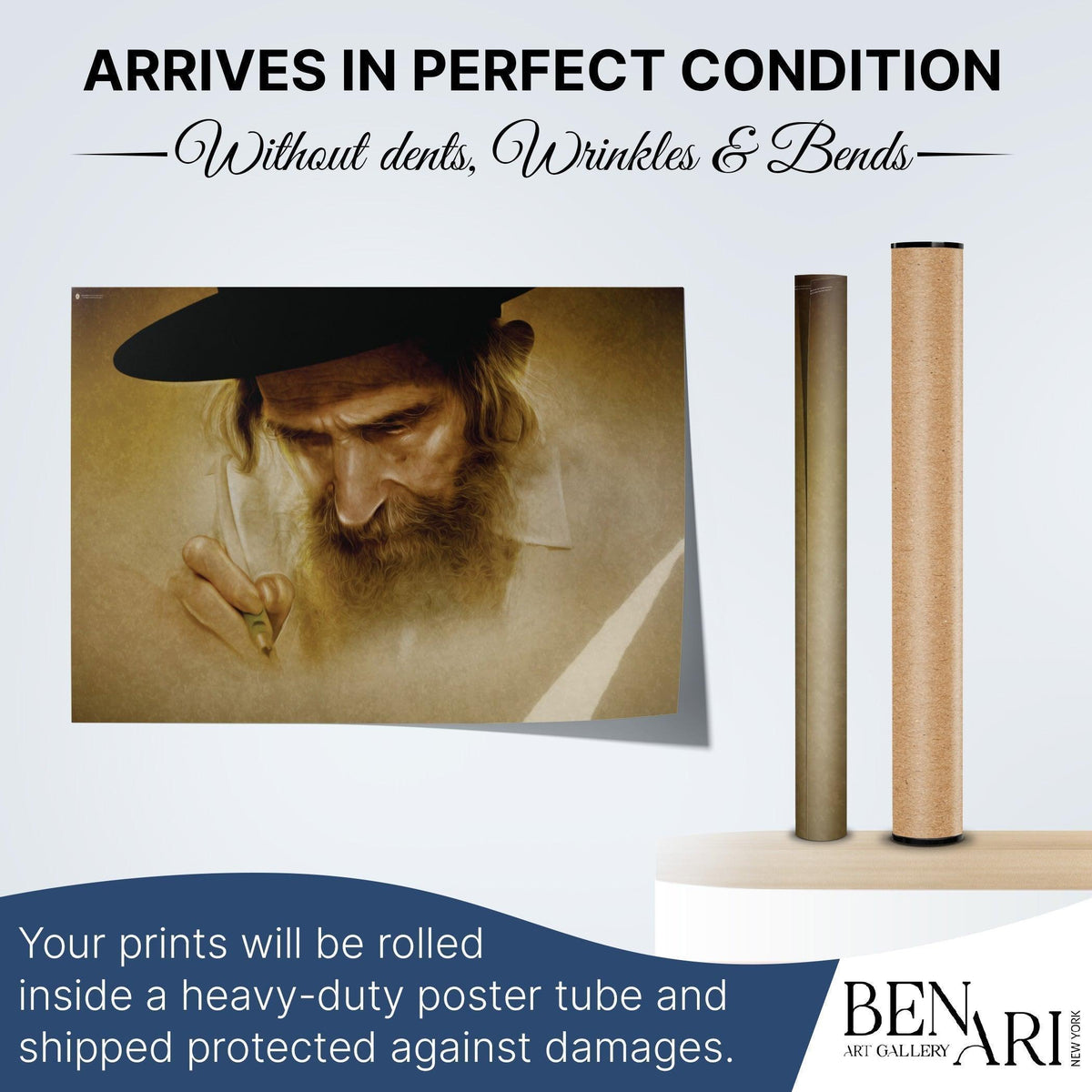 Sukkah Poster of Rav Shteinman | Jewish art | Gift | Israel | Religious Prints | Jewish educational poster | Sukkah decoration - Ben-Ari Art Gallery