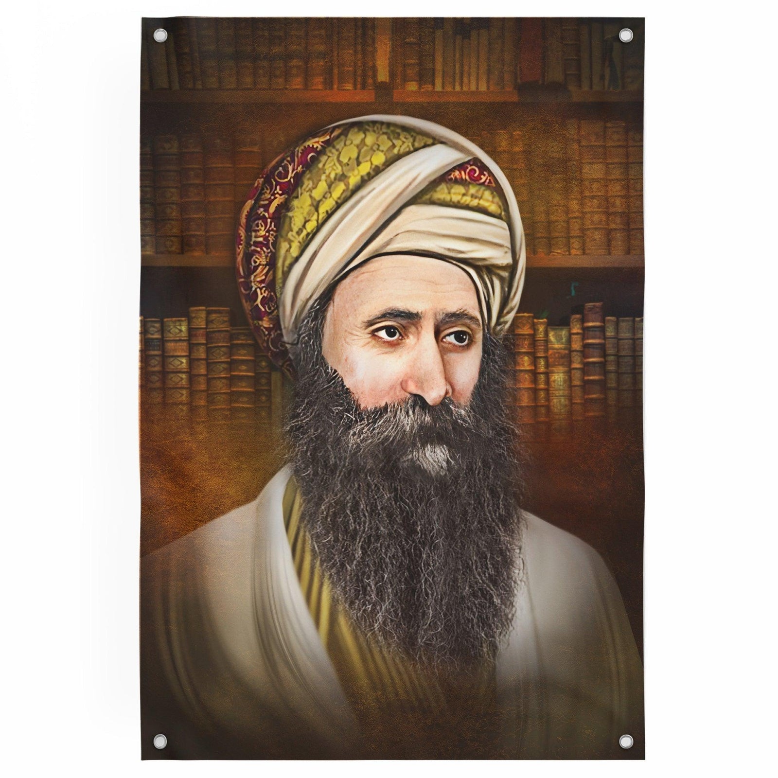 Rabbi Yosef Chaim Sukkah Poster | Jewish art | Gift | Israel | Religious Prints | Jewish educational poster | Sukkah decoration - Ben-Ari Art Gallery