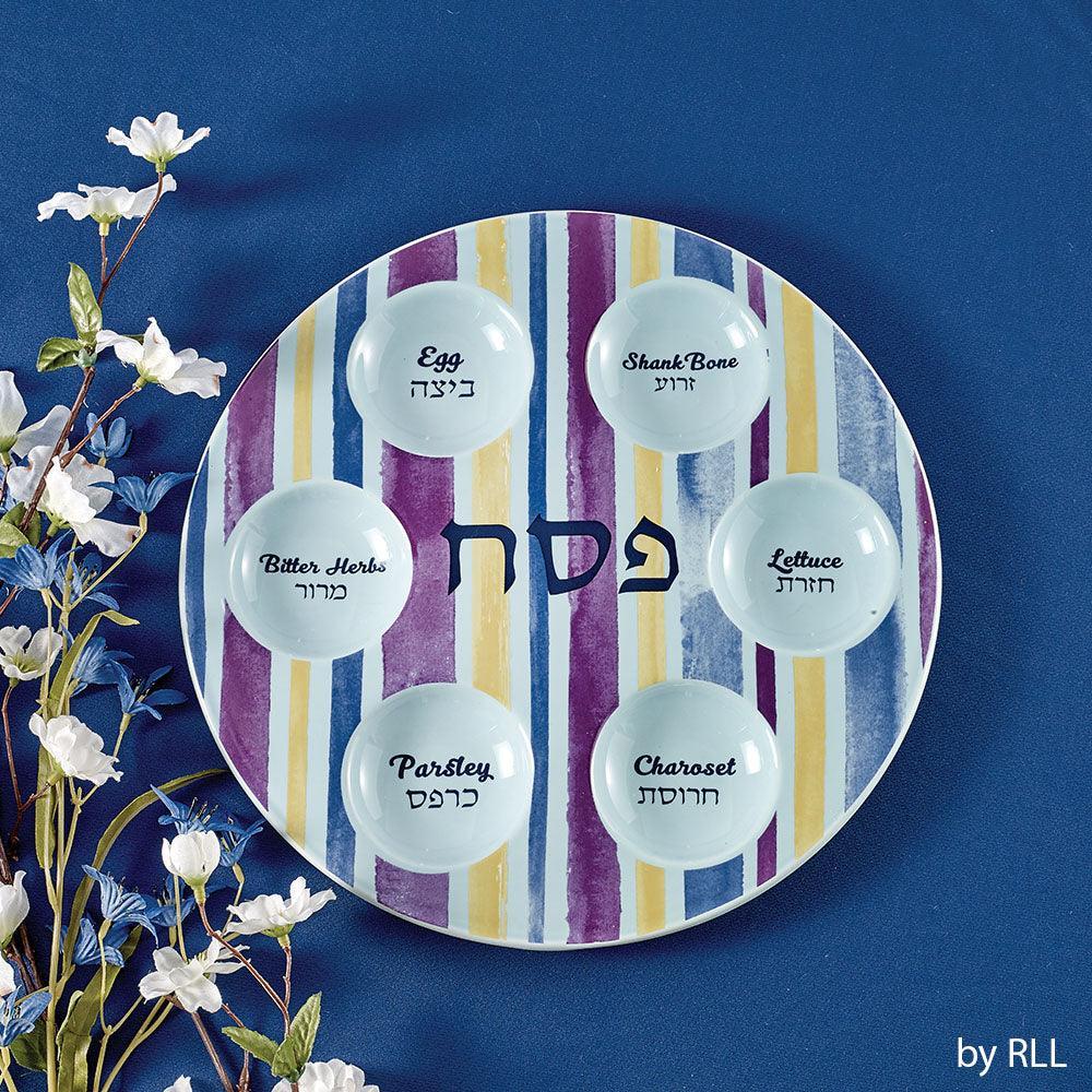 SEDER PLATE, "JOSEPHÃ¢â‚¬â„¢S COAT", CERAMIC, 12Ã¢â‚¬Â, COLOR BOX