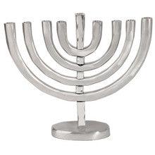 Anodize Aluminum Chanukah Menorah Silver