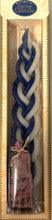 Havdalah Candle Blue and White Large 10" W/ Besamim