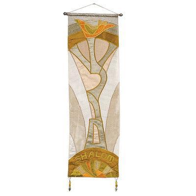 Shalom in Gold Wall Hanging